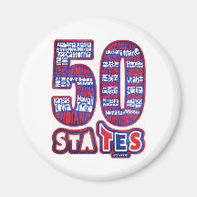 50 STATES THE USA MAGNETS