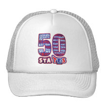 50 STATES THE USA MESH HATS