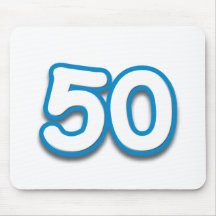 50 Year Birthday or Anniversary - Add Text Mouse Mats