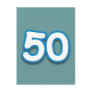 50 Year Birthday or Anniversary - Add Text Postcards
