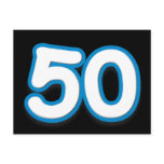 50 Year Birthday or Anniversary - Add Text Postcards