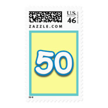 50 Year Birthday or Anniversary - Add Text Stamp