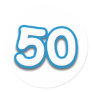 50 Year Birthday or Anniversary - Add Text Sticker