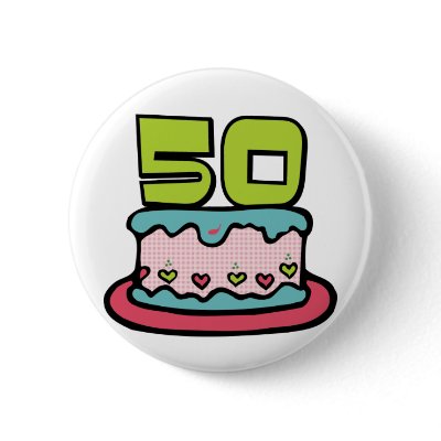 50 Year Old Birthday Cake Pin by Birthday_Bash
