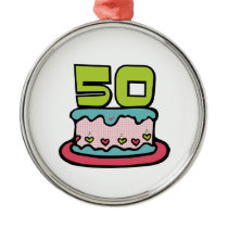 50 Year Old Birthday Cake Ornaments