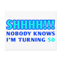 50 Year Old Gag Gift Postcards