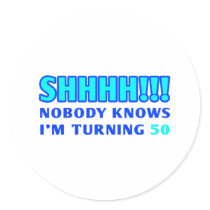 50 Year Old Gag Gift stickers