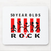 50 Year Olds Rock Mouse Pad