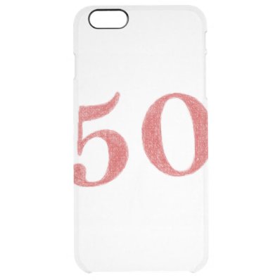 50 years anniversary clear iPhone 6 plus case