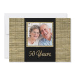 50 Years Anniversary Invitation with Photo Insert