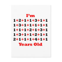 50 Years old! Blk Red Postcards