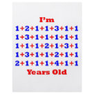 8.5x11 - Humorous 50th birthday design that tells everyone how old he or she is, they only have to count to find out!  Makes a great 50th birthday gift.