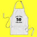 50 Yr Old Gag Gift aprons