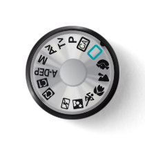 50D Mode Dial Pinback Button