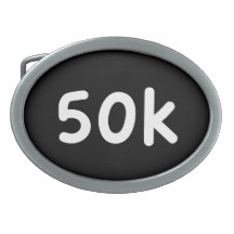 50k oval belt buckle