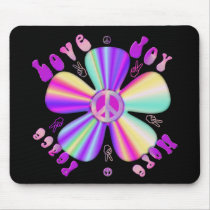 50's & 60's Flower Power Mousepads