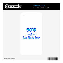 50s Best Music Decal For iPhone 4