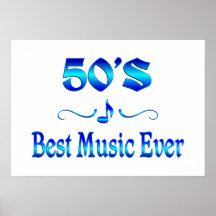 50s Best Music Print