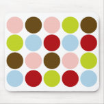 50s Big Vintage Dots Designer Mousepad mousepads