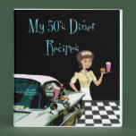 50's Diner Recipe Avery Binder binders