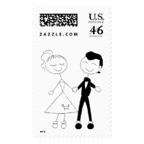 50's Fifties Theme Wedding postage