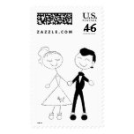 50's Fifties Theme Wedding postage