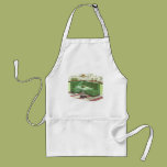 50s Green Kitchen Booth Apron
