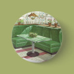50s Green Kitchen Booth Pinback Buttons