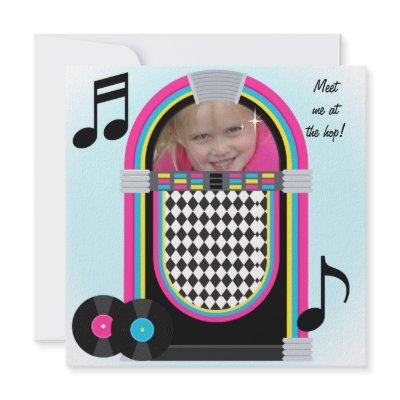 50s Hop Birthday Invitation by kids_birthdays