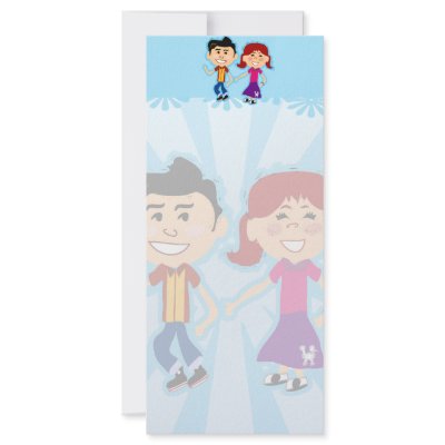 50's Kids Stationary Custom Rack Cards by Retrofort