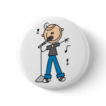 50s Male Singer Stick figure t-shirts and Gifts buttons