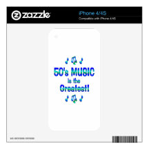 50s Music is the Greatest iPhone 4 Skin