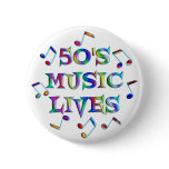 50s Music Lives Buttons