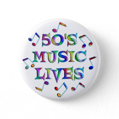 50s Music Lives buttons
