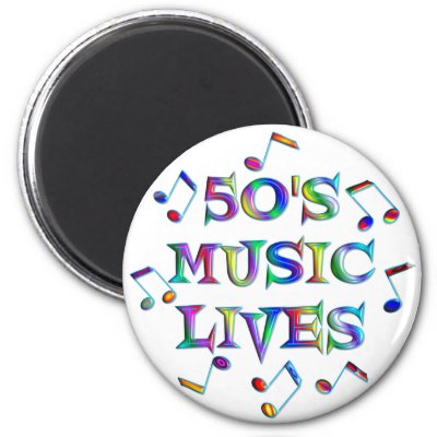 50s Music Lives magnets