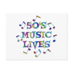 50s Music Lives Postcard