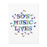 50s Music Lives Post Card