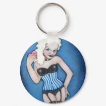 50's Pin-up Keyring keychains