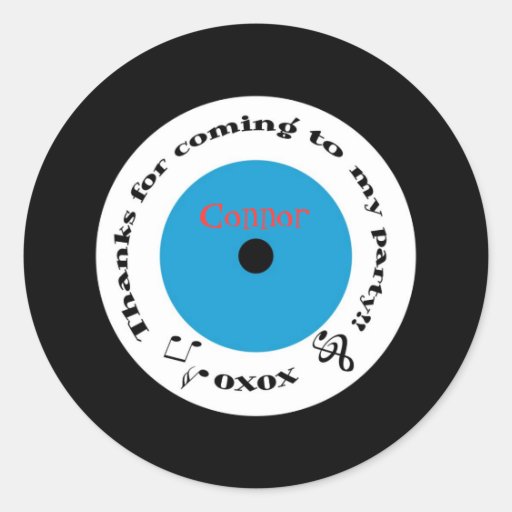 50's Record Sticker