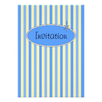 50s Retro Blueberries & Cream Invitation invitations