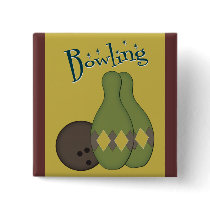 50s Retro Bowling Button