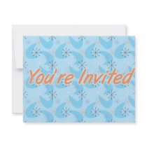 50's Retro Style Girl Birthday Invitation