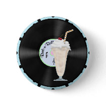 50s Rock and Roll buttons