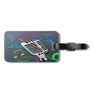 50's Rock n' Roll Luggage Tag