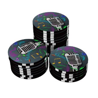 50's Rock n' Roll Poker Chips