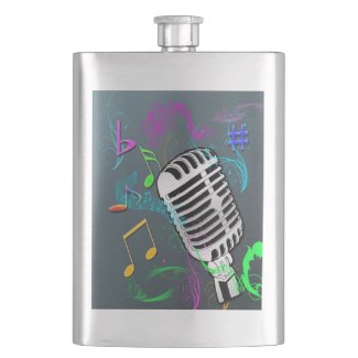 50's Rock n' Roll Premium Flask