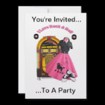 50's Rock & Roll Party Invitation