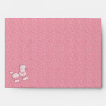 50s style pink poodle envelope envelopes