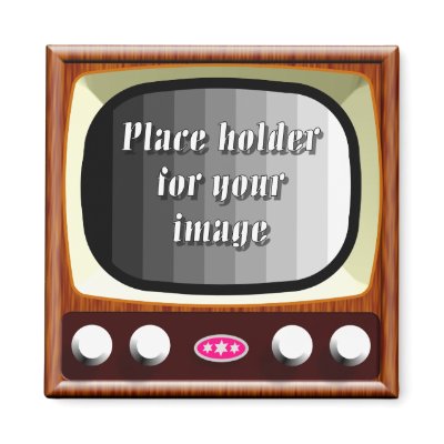 50s Television Template Refrigerator Magnets by artberry