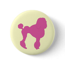 50s Vintage Pink Felt Poodle